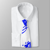 Kalligraphieblau-Krawatte Krawatte (Gebunden)