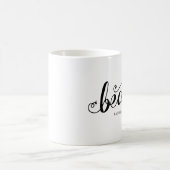 Kalligraphiebohnen Kaffeetasse (Mittel)