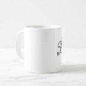 Kalligraphiegeschmack Kaffeetasse (Vorderseite Links)