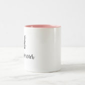 Kalligraphiemädchen der Ehre, BrautTasse Zweifarbige Tasse (Mittel)