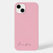 Kalligraphiename beruflich schlicht-rosa-feminin Case-Mate iPhone hülle (Rückseite)