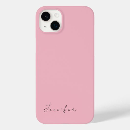 Kalligraphiename beruflich schlicht-rosa-feminin Case-Mate iPhone hülle (Rückseite)