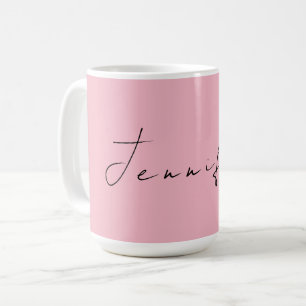 Kalligraphiename beruflich schlicht-rosa-feminin kaffeetasse