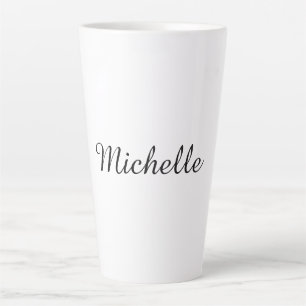 Kalligraphiename Creative Trendy White Milchtasse