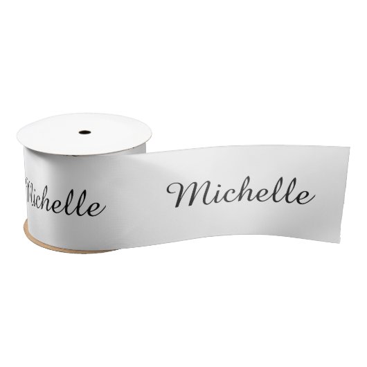 Kalligraphiename Creative Trendy White Satinband (Spule)
