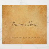 Kalligraphierte Skriptvorlage für altes Papier Loo Bierflaschenetikett (Einzelnes Label)