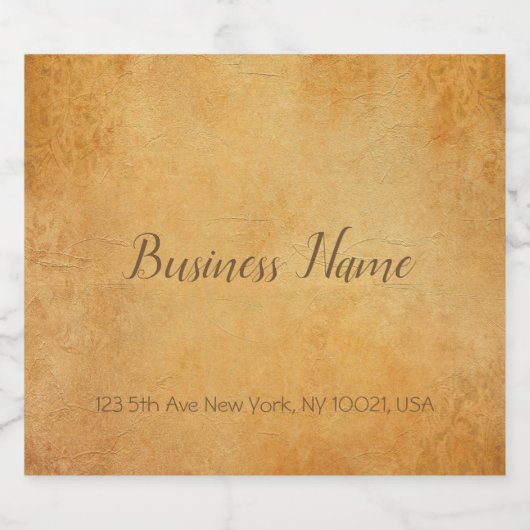 Kalligraphierte Skriptvorlage für altes Papier Loo Bierflaschenetikett (Einzelnes Label)