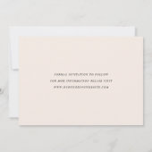 Kalligraphieschrift | Blüte | Foto Save The Date (Rückseite)