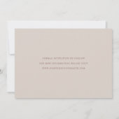 Kalligraphieschrift | Gold neutral | Foto Save The Date (Rückseite)