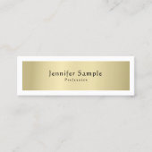 Kalligraphisch typische Schlicht Moderne Elegant T Mini Visitenkarte (Vorderseite)