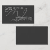 Kalligraphische berufliche Visitenkarte (Vorne/Hinten)