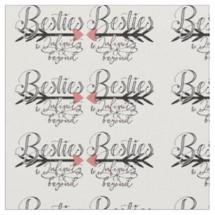 kalligraphische BESTE FREUNDIN beste Freunde des Stoff