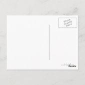 Kalligraphische Blume und Ornamente Postkarte (Rückseite)