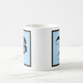 Kalligraphische Hauptstadt Letter B Kaffeezubereit Kaffeetasse (Mittel)