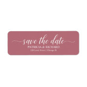 Kalligraphische Hochzeiten speichern die Rücksende (Vorne)