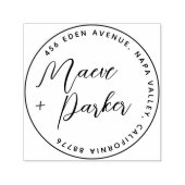 Kalligraphische Hochzeiten und Rücksendeadresse Permastempel (Design)