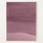 Kalligraphische Hochzeitspläne Mauve ID771 Planer (Rückseite)