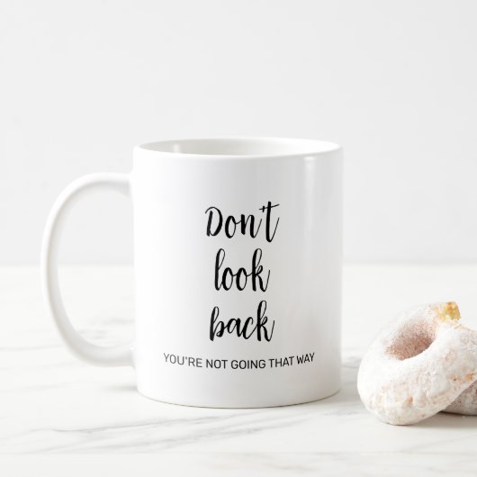 Kalligraphische Kalligraphie-Vorlage nicht rückbli Kaffeetasse (Mit Donut)