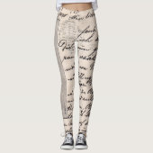 Kalligraphische Leggings (Vorderseite)