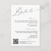 Kalligraphische Minimalistische Skripteinsätze Begleitkarte (Vorderseite)