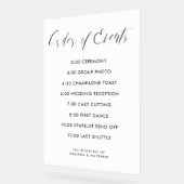 Kalligraphische Reihenfolge der Veranstaltungen Ho Acrylschild (Winkel)