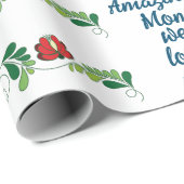 Kalligraphische Skripte Phantastische Mama Muttert Geschenkpapier (Rolleneckpunkt)