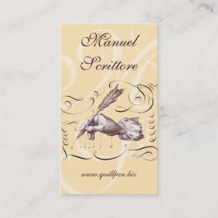 Kalligraphische Visitenkarte für Verfasser,