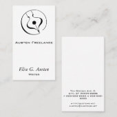 Kalligraphischer Füllfederhalter Visitenkarte (Vorne/Hinten)