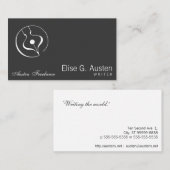 Kalligraphischer Füllfederhalter Visitenkarte (Vorne/Hinten)