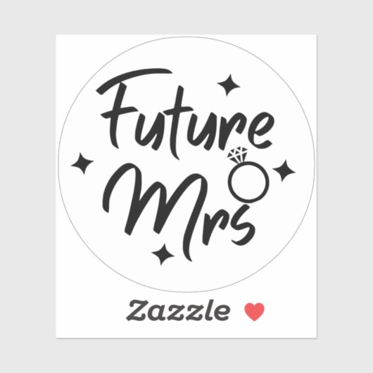 Kalligraphischer Klaraufkleber Aufkleber (Blatt)