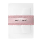 Kalligraphischer Skripttext Elegante Rose Gold Mod Einladungsbanderole (Vorderseite Beispiel)