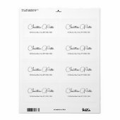 Kalligraphisches Skript Elegant Lieferadresse (Vorne)