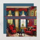 Kalligraphisches Skript: "Elegante Liebe" Mitteilungskarte (Vorne/Hinten)