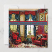 Kalligraphisches Skript: "Elegante Liebe" Mitteilungskarte (Vorderseite)