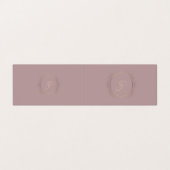 Kalligraphisches Skript Moderne Elegant Template T Visitenkarten (Außenseite Aufgefaltet)