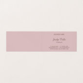 Kalligraphisches Skript Moderne Elegant Template T Visitenkarten (Innenseite Aufgefaltet)