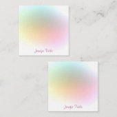 Kalligraphisches Skript Trendy farbenfrohe Vorlage (Vorne/Hinten)