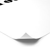 kalligraphisches WiFi-Passwort-Podestzeichen Poster (Ecke)