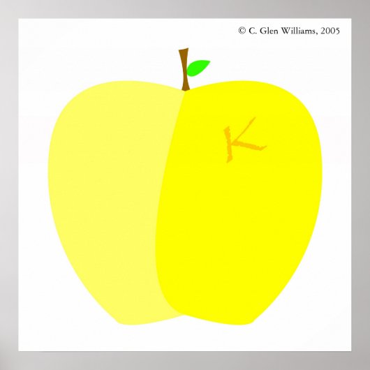 Kallixti Apple Poster (Vorne)