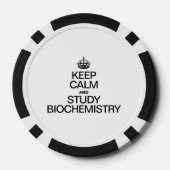 KALM behalten UND BIOCHEMISTRIE STUDIERT Pokerchips (Rückseite)