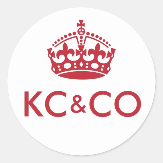 KALM HALTEN und BEACHTEN - Hintergrund ändern Runder Aufkleber (Vorderseite)