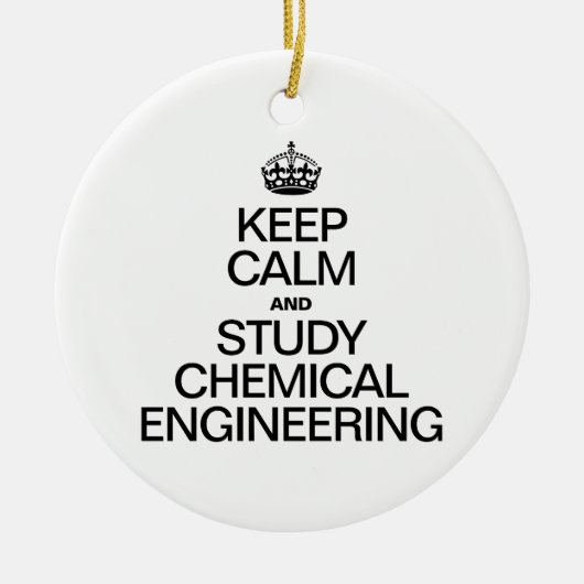 KALM UND CHEMISCHE STUDIENTECHNIK behalten Keramik Ornament (Vorne)