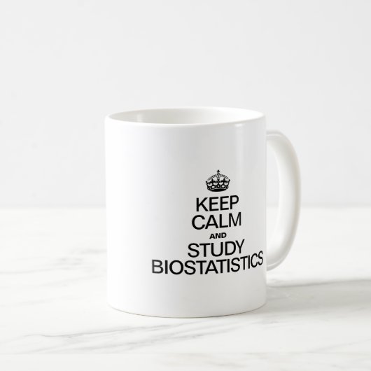 KALM UND STUDIERENDE BIOSTATISTIKEN behalten Kaffeetasse (VorderseiteRechts)