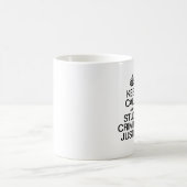 KALM UND STUDIERENDE STRAFGERICHTSPRECHUNG behalte Kaffeetasse (Mittel)