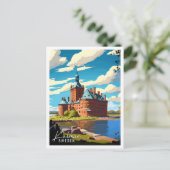 Kalmar Sweden Vintage Reise Illustration Pos Postkarte (Stehend Vorderseite)