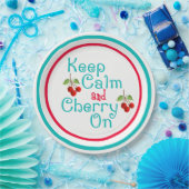 Kalmare und Kirsche auf Papierplatte behalten Pappteller (Party)