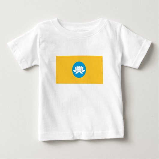 Kalmykia Flag Baby T-shirt (Vorderseite)