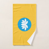 Kalmykia Flag Badhandtuch Set (Handtuch)
