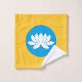 Kalmykia Flag Badhandtuch Set (Waschlappen)