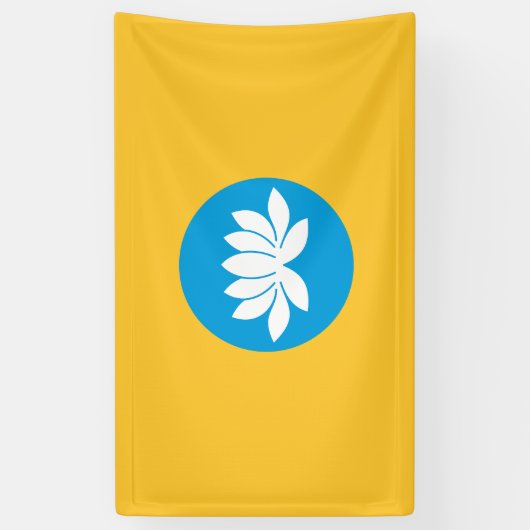 Kalmykia Flag Banner (Vertikal)